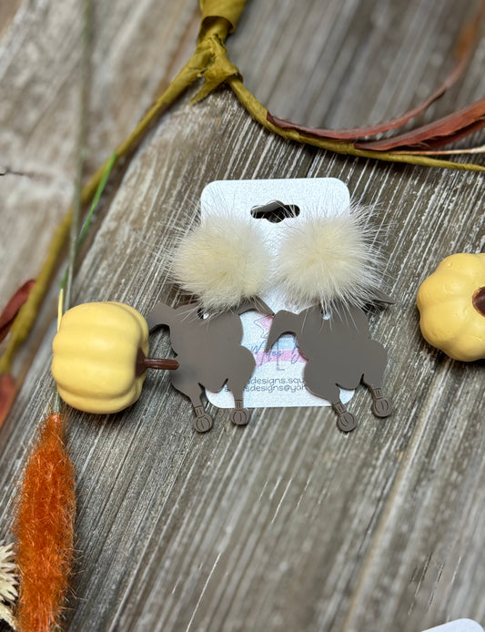 🦃🍂 Get Festive with Thanksgiving Turkey Shaped Earrings! 🍂🦃