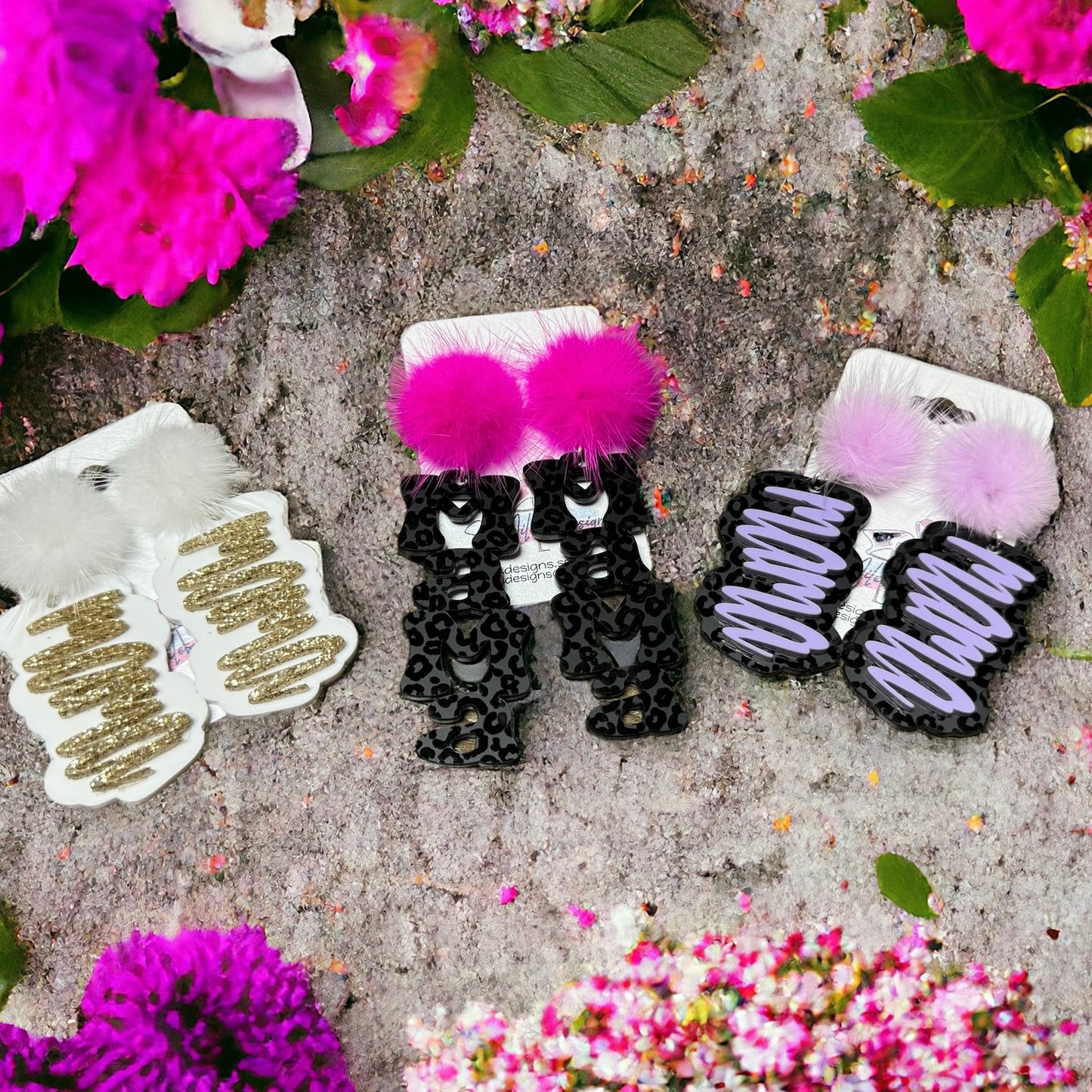 MAMA Acrylic Earrings - Trendy and Stylish Statement Jewelry for Moms - Mother's Day Gift