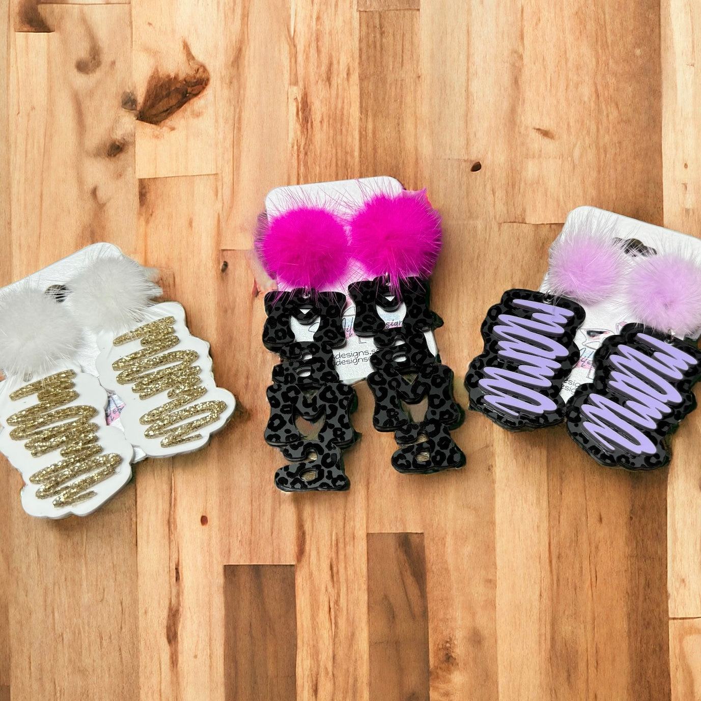 MAMA Acrylic Earrings - Trendy and Stylish Statement Jewelry for Moms - Mother's Day Gift