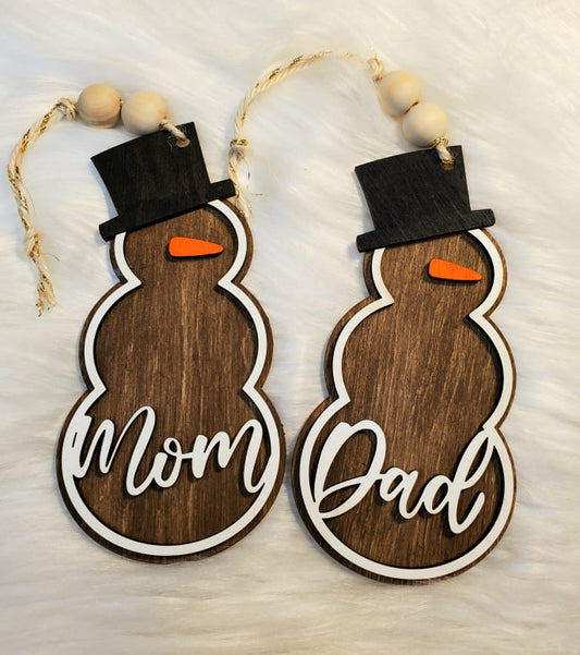 🎄 Personalize Your Holidays with Custom Snowman Ornaments! ☃️