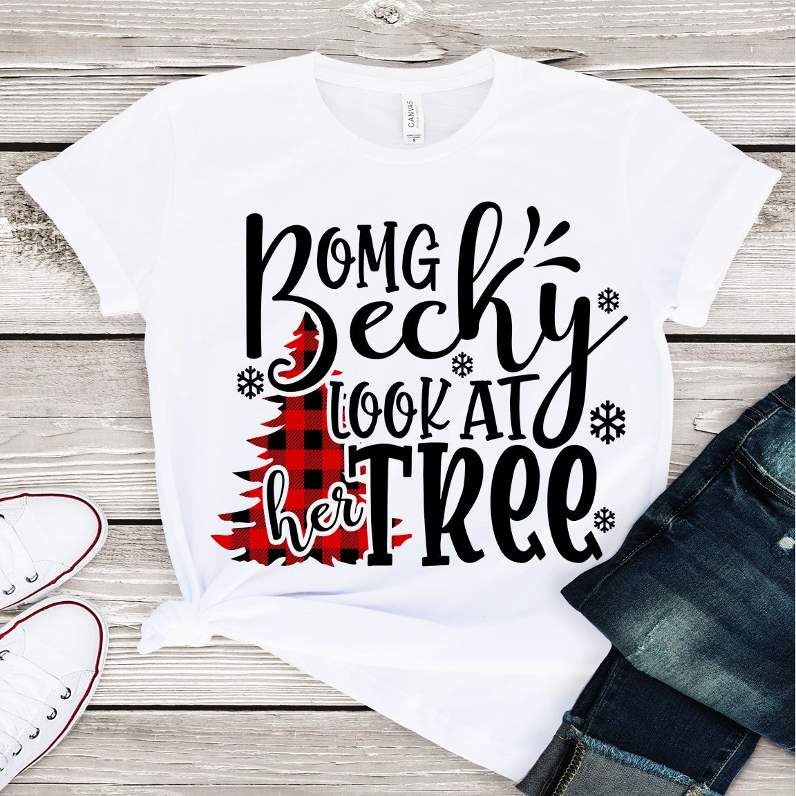 OMG BECKY LOOK AT HER TREE! - Christmas Tee