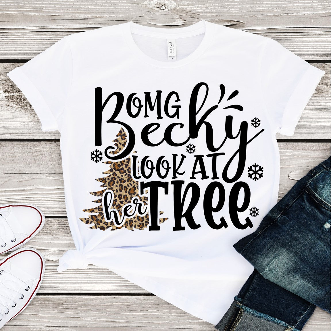 OMG BECKY LOOK AT HER TREE! - Christmas Tee