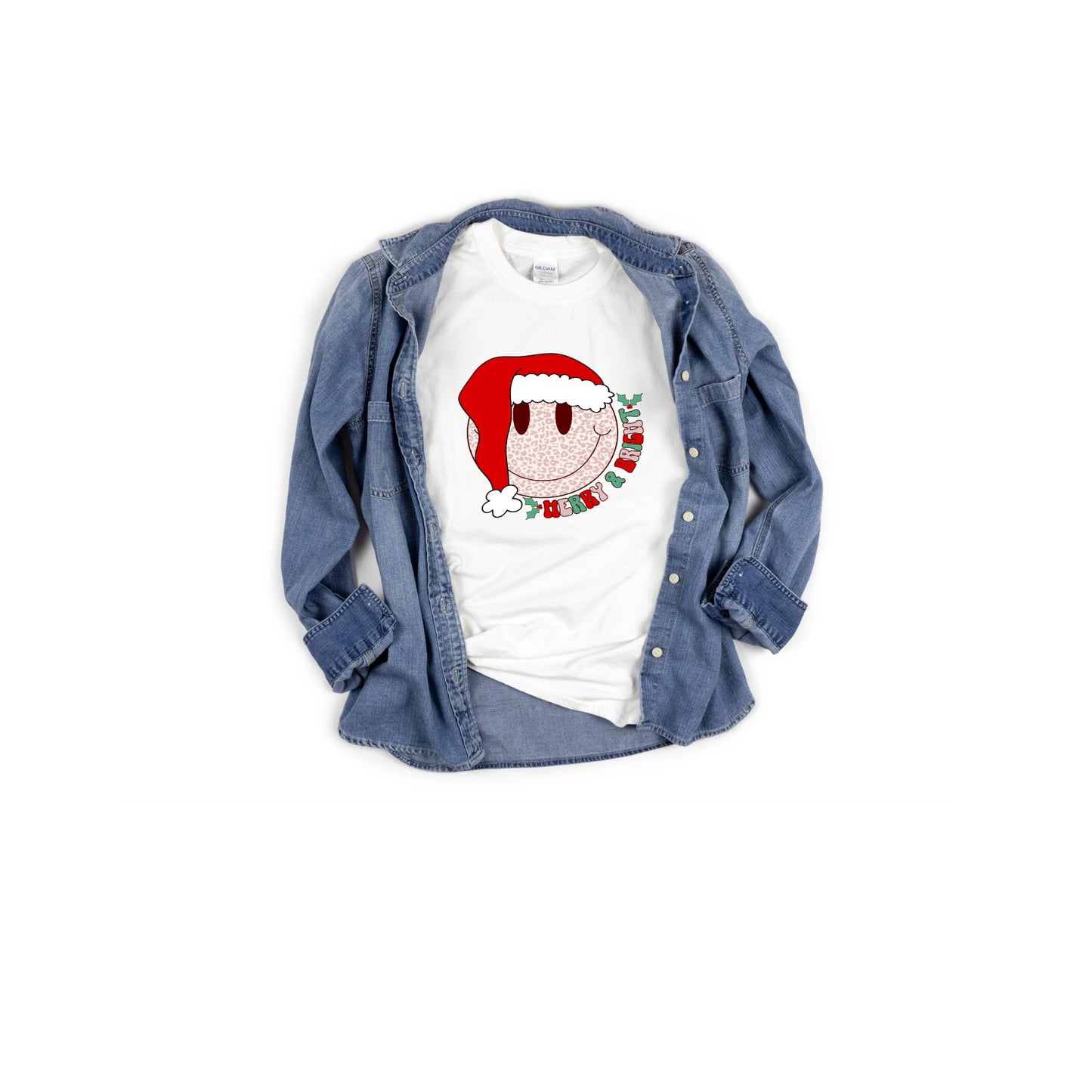 Retro Vintage Santa- Christmas Tee